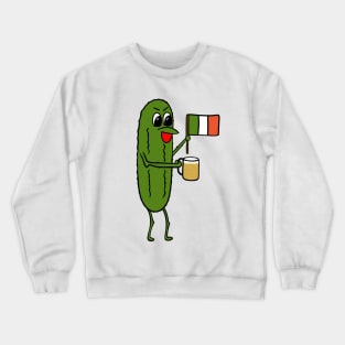 ST PATRICKS Day Irish Dill Pickle - St Patricks Day Art Crewneck Sweatshirt